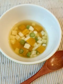 離乳食中期〜☆高野豆腐とかぼちゃの煮物-レシピのメイン写真