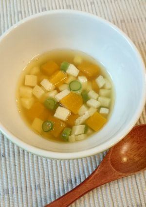 離乳食中期〜☆高野豆腐とかぼちゃの煮物-レシピのメイン写真