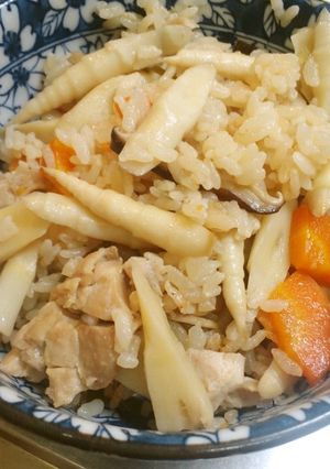 美味しい！姫竹の炊き込みご飯♪-レシピのメイン写真