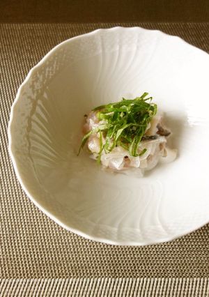 鯵のうす塩レモンマリネ-レシピのメイン写真