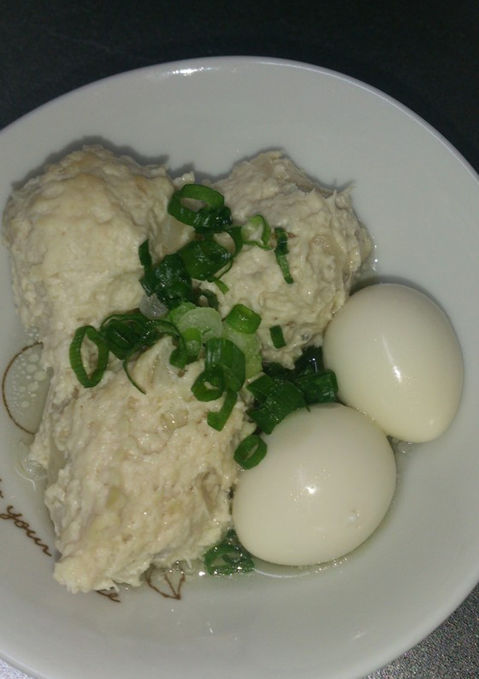 簡単☆鶏団子とうずらの玉子の白だし煮-レシピのメイン写真