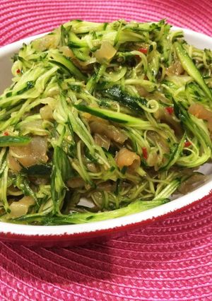 3分クッキング 中華クラゲ＆きゅうり和え-レシピのメイン写真