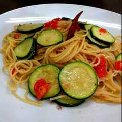 รูปของ 簡単☆ズッキーニとアンチョビのパスタ