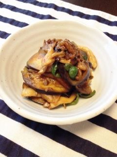 【簡単!】なすのひき肉味噌炒め-レシピのメイン写真