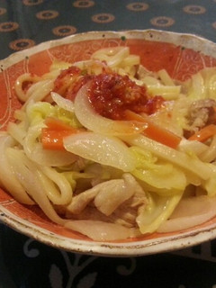 キムチ風味焼きうどん-レシピのメイン写真