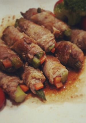 普通の肉巻き(笑)-レシピのメイン写真