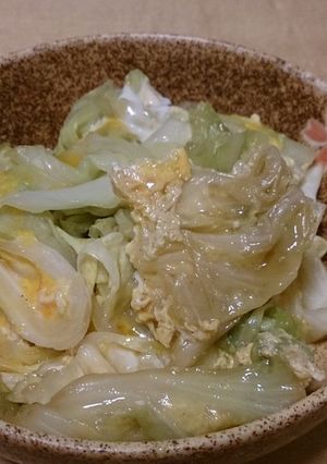 キャベツの卵とじ★懐かしの祖母の味-レシピのメイン写真
