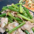 にんにくの芽と豚バラの炒め物
