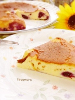 炊飯器のブルーベリーチーズケーキ-レシピのメイン写真