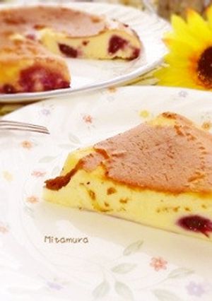 炊飯器のブルーベリーチーズケーキ-レシピのメイン写真