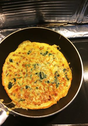 納豆・ほうれん草・チーズのチヂミ-レシピのメイン写真
