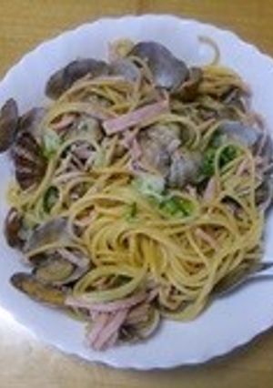 あさりとハムのパスタ-レシピのメイン写真