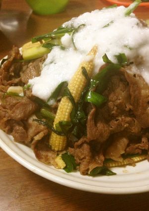 とろろ牛肉のっけ山盛り♡-レシピのメイン写真