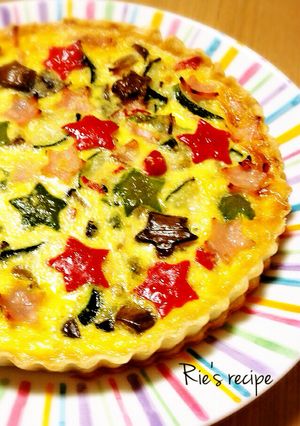 華やか夏野菜の簡単キッシュ☆七夕に☆-レシピのメイン写真
