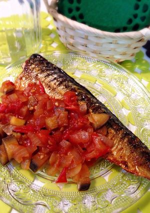 ❇︎お魚のソテー夏野菜ソースがけ❇︎-レシピのメイン写真