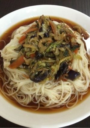 野菜をたっぷり食べられる激ウマそうめん-レシピのメイン写真