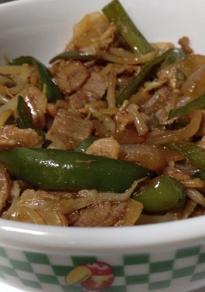 野菜が主役！豚肉とピーマンの甘味噌丼！-レシピのメイン写真