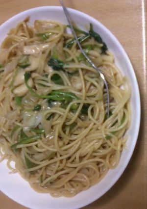 ほうれん草としめじの和風パスタ-レシピのメイン写真