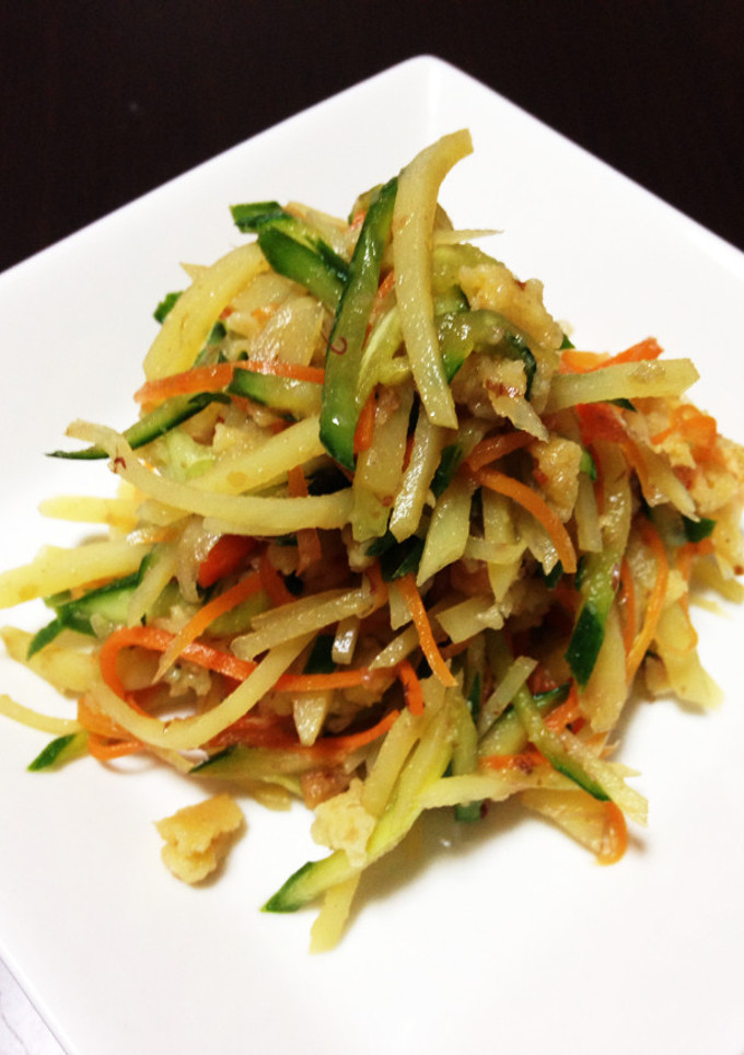 ジャガイモと千切り野菜のさっぱり和え-レシピのメイン写真