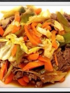 牛肉と野菜のウースターソース炒め♡!-レシピのメイン写真