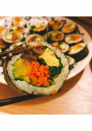 みんな大好きプルコギキンパ-レシピのメイン写真