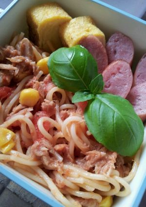 瞬間☆サラスパdeナポリタン お弁当にも-レシピのメイン写真
