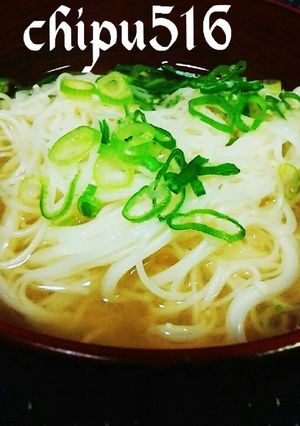 10分簡単　余った素麺で美味しいお味噌汁-レシピのメイン写真