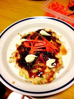 超簡単!サクッふわっ♪山芋入りお好み焼き-レシピのメイン写真