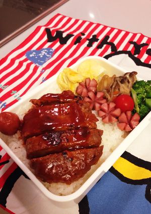 ハンバーグ弁当^ ^♡-レシピのメイン写真