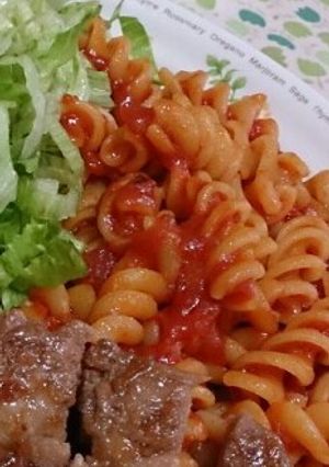付け合わせ～マカロニのトマトソース-レシピのメイン写真