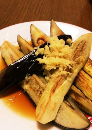 簡単焼くだけ！なすの生姜ポン酢-レシピのメイン写真