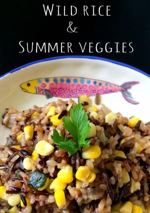 ワイルド・ライスと夏野菜のピラフ-レシピのメイン写真