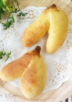 HBで簡単♡ホワイトチョコとバナナのパン-レシピのメイン写真