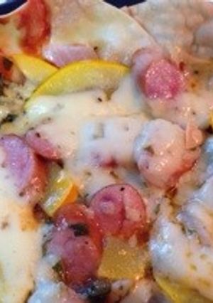 簡単旨い！餃子の皮で大葉ピザ-レシピのメイン写真