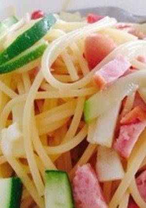 ズッキーニソーセージのペペロンチーノ-レシピのメイン写真