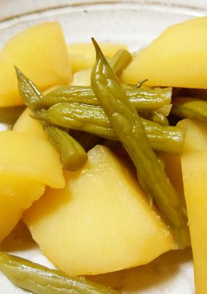 男爵芋と隠元豆の煮物(コツあり)-レシピのメイン写真