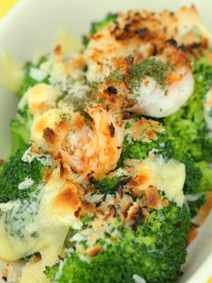 ブロッコリーとえびのオーブンチーズ焼き-レシピのメイン写真