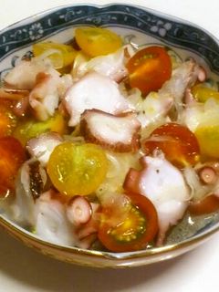 簡単!美味しい!タコとプチトマトのマリネ-レシピのメイン写真