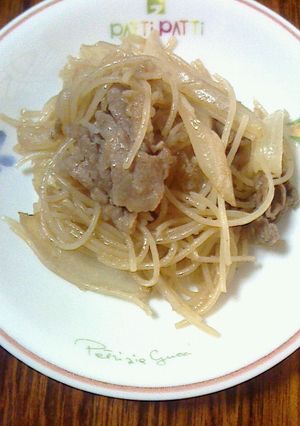 簡単☆牛肉と玉ねぎとビーフン焼き-レシピのメイン写真