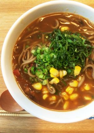 ランチに意外と美味しい☆コーンカレーそば-レシピのメイン写真