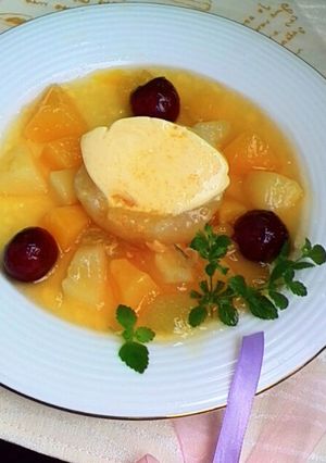 フルーツ缶で簡単!暑い日のとろふるゼリー-レシピのメイン写真