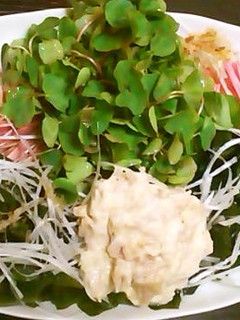 簡単!うまい!!わかめとそばの芽のサラダ-レシピのメイン写真