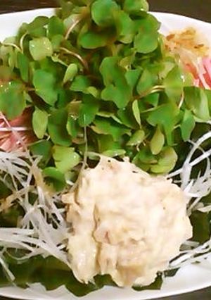 簡単！うまい!!わかめとそばの芽のサラダ-レシピのメイン写真