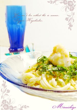 大葉の香り楽しんで♬冷やしおろしうどん-レシピのメイン写真