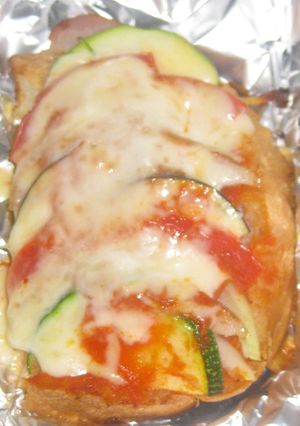 夏野菜のピザトースト（魚焼きグリル）-レシピのメイン写真