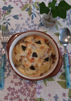 ♪黒にんにくのポテトチーズ焼き♪-レシピのメイン写真