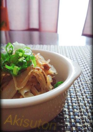 牛蒡と白滝と挽き肉のしぐれ煮-レシピのメイン写真