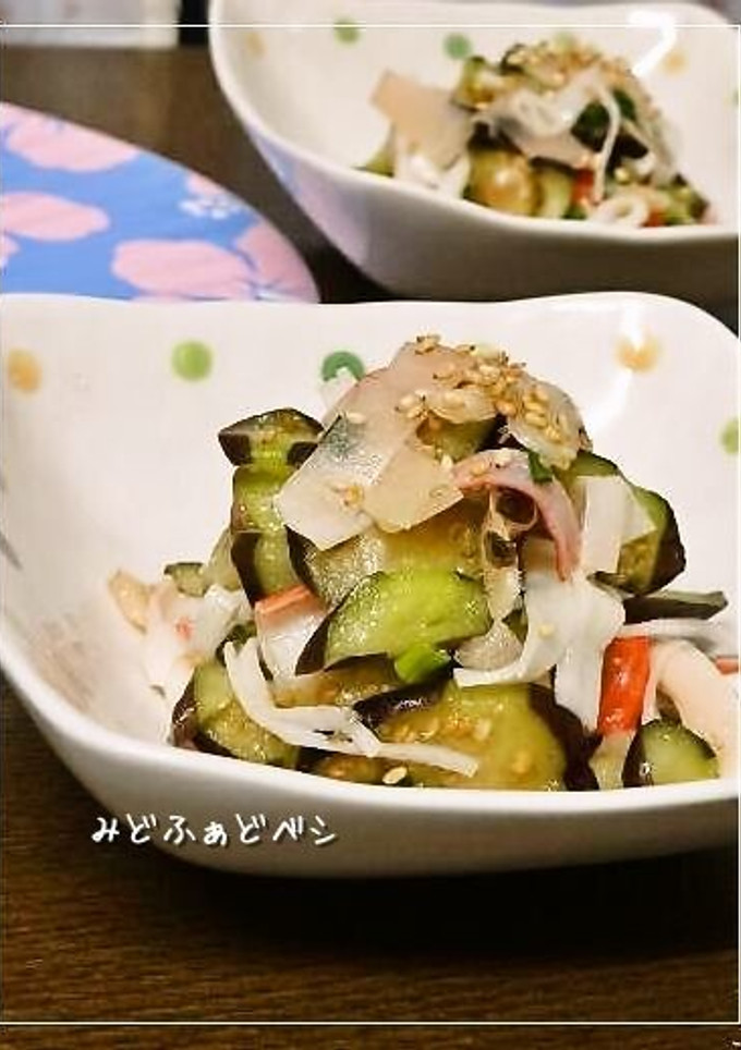 サッと一品✿甘酢生姜と茄子の和え物-レシピのメイン写真