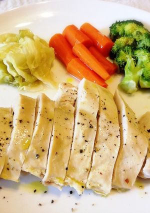 ★フライパン一つで鶏肉と野菜の酒蒸し★-レシピのメイン写真