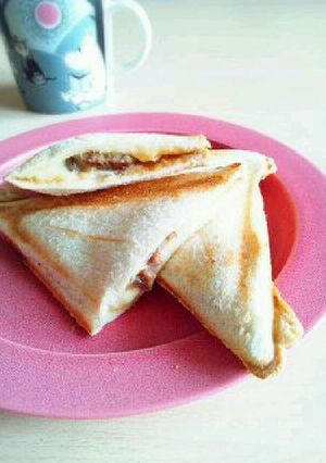 ミートボールとチーズのホットサンド-レシピのメイン写真
